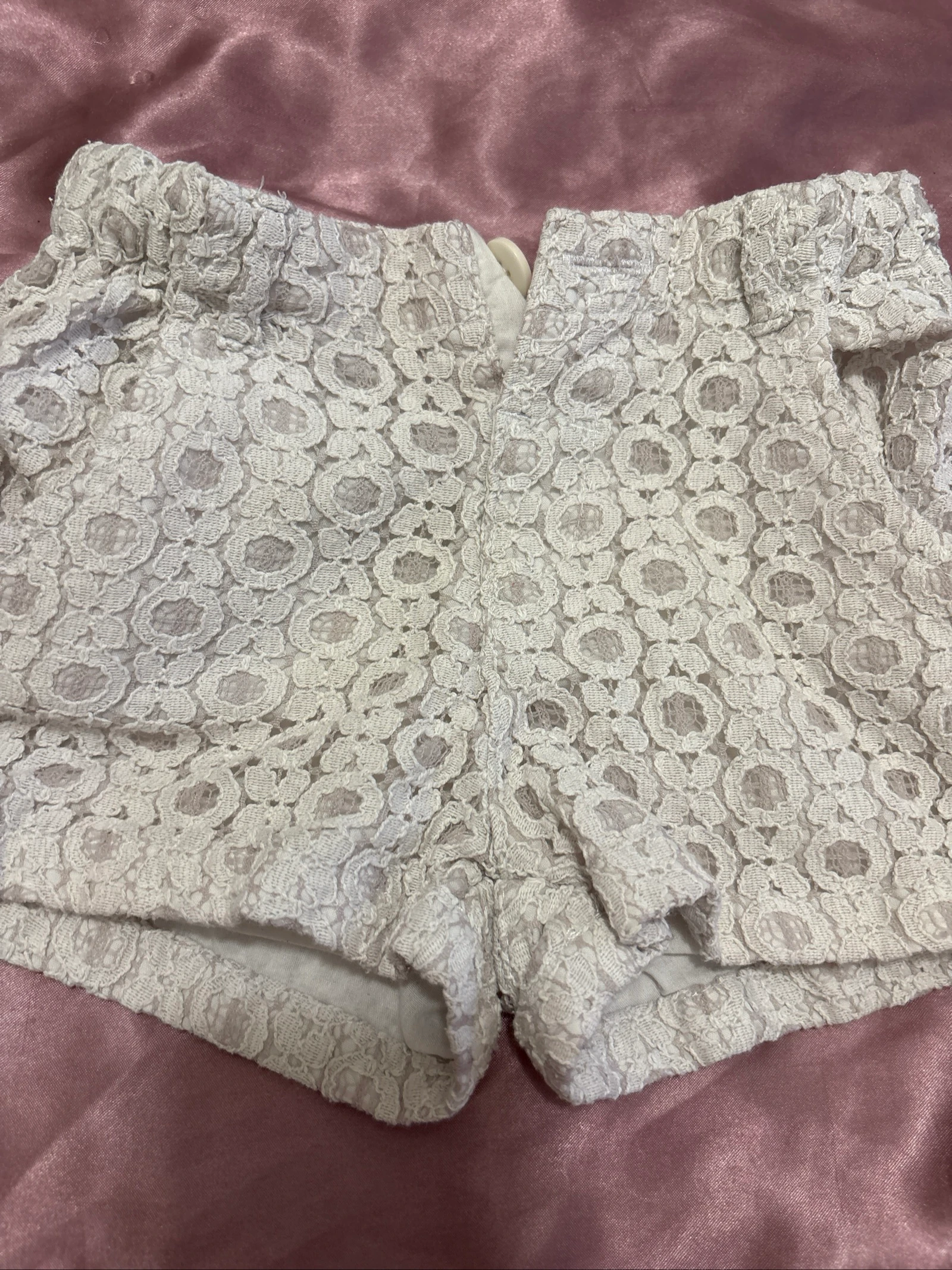 Off-White damesbroek in gebreid kant met zakken – photo 3